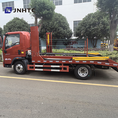 Σύρρεση 3 αυτοκινήτων Sinotruk HOWO 4X2 διπλό κατάστρωμα 5t 6t καύσιμο ντίζελ πλήρως προσγειωμένο Wrecker Ασφαλιστικό όχημα Flatbed ρυμουλκούμενο