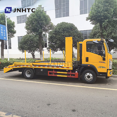 HOWO Ελαφρύ διπλό κατάστρωμα οδική διάσωση Flatbed Wrecker ρυμουλκούμενο φορτηγό για πώληση