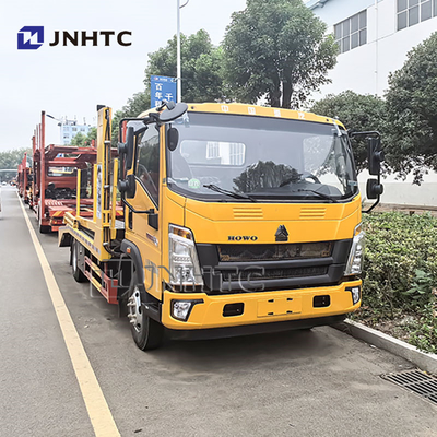 HOWO Ελαφρύ διπλό κατάστρωμα οδική διάσωση Flatbed Wrecker ρυμουλκούμενο φορτηγό για πώληση
