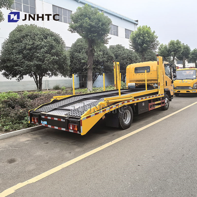 HOWO Ελαφρύ διπλό κατάστρωμα οδική διάσωση Flatbed Wrecker ρυμουλκούμενο φορτηγό για πώληση