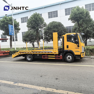 HOWO Ελαφρύ διπλό κατάστρωμα οδική διάσωση Flatbed Wrecker ρυμουλκούμενο φορτηγό για πώληση