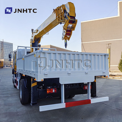 Howo Light Mini 4*4 6 Wheeler Double Row Cab φορτηγό με τηλεσκοπικούς γερανούς 8 τόνων Mounted Crane φορτηγό