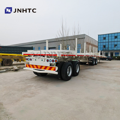 2 άξονες 3 άξονες 50ton 20ft 40ft 45ft Flatbed Flat Bed Container Semi Trailer Flatbed Trailer