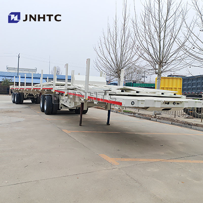 2 άξονες 3 άξονες 50ton 20ft 40ft 45ft Flatbed Flat Bed Container Semi Trailer Flatbed Trailer