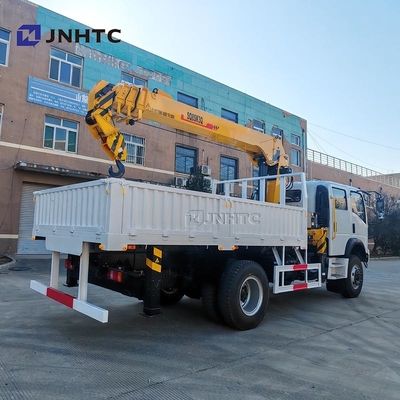 Howo Mini 4*4 6 Wheeler Double Row Cab φορτηγό φορτηγό με τηλεσκοπικό γερανό φορτηγό
