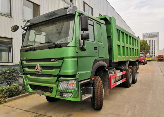 Πράσινα Tipper μεταλλείας απορρίψεων φορτηγά/βαριά δομή φορτηγών απορρίψεων με χαλύβδινο σκελετό