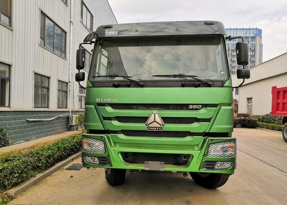 Πράσινα Tipper μεταλλείας απορρίψεων φορτηγά/βαριά δομή φορτηγών απορρίψεων με χαλύβδινο σκελετό