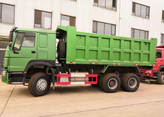 Πράσινα Tipper μεταλλείας απορρίψεων φορτηγά/βαριά δομή φορτηγών απορρίψεων με χαλύβδινο σκελετό
