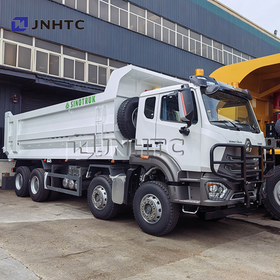 SINOTRUCK HOHAN N7 380hp 8x4 Diesel Χειροκίνητο Κιβώτιο Ταχυτήτων Euro 2 Ανατρεπόμενο Φορτηγό