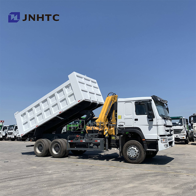 Sinotruk Howo 6x4 371hp Τροχόφορα με γερανό 10 τόνων Σιγκαπούρη Τροχόφορο επιβατών τηλεσκοπικού γερανού