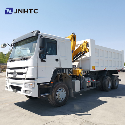 Sinotruk Howo 6x4 371hp Τροχόφορα με γερανό 10 τόνων Σιγκαπούρη Τροχόφορο επιβατών τηλεσκοπικού γερανού