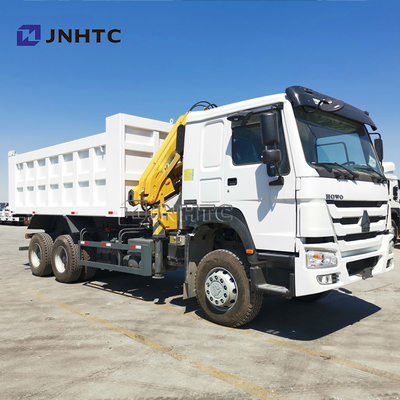 Sinotruk Howo 6x4 371hp Τροχόφορα με γερανό 10 τόνων Σιγκαπούρη Τροχόφορο επιβατών τηλεσκοπικού γερανού