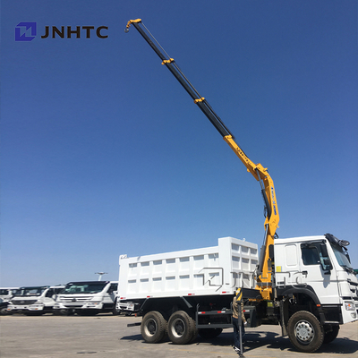 Sinotruk Howo 6x4 371hp Τροχόφορα με γερανό 10 τόνων Σιγκαπούρη Τροχόφορο επιβατών τηλεσκοπικού γερανού