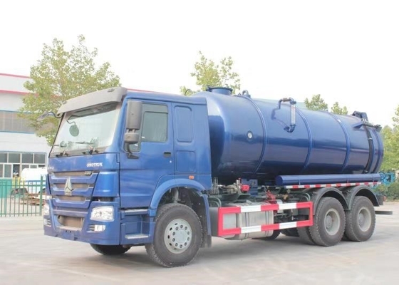 καθαρίζοντας φορτηγό λυμάτων 20CBM LHD 336HP με την εξοικονομητική χρόνου κενή αντλία