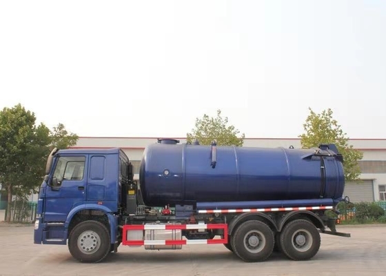 καθαρίζοντας φορτηγό λυμάτων 20CBM LHD 336HP με την εξοικονομητική χρόνου κενή αντλία