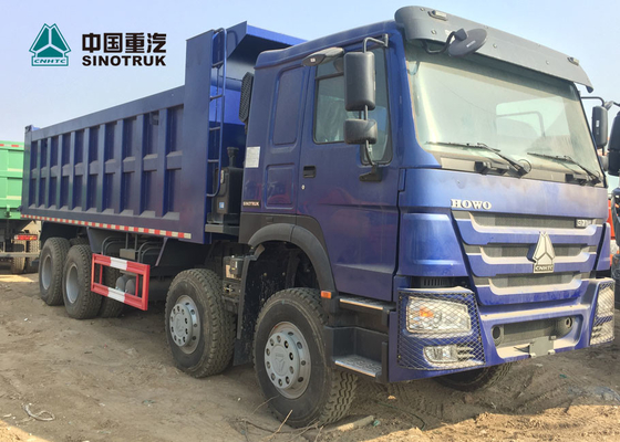 Ευρώ 2 φορτηγό 8x4 12 βαριών φορτίων 371HP μπροστινό ανυψωτικό HOWO Tipper ελαστικών αυτοκινήτου φορτηγό