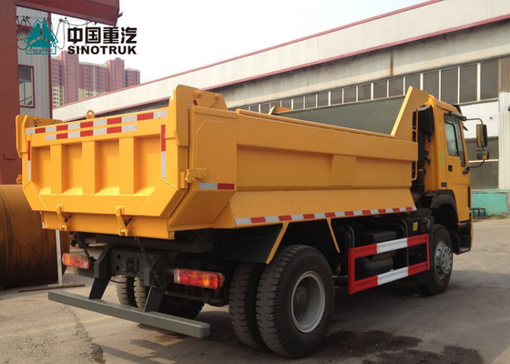 Βαρέων καθηκόντων ρυμουλκά 4x2 6 φορτηγών SINOTRUK HOWO 266hp μίνι φορτηγό απορρίψεων ροδών