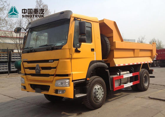 Βαρέων καθηκόντων ρυμουλκά 4x2 6 φορτηγών SINOTRUK HOWO 266hp μίνι φορτηγό απορρίψεων ροδών