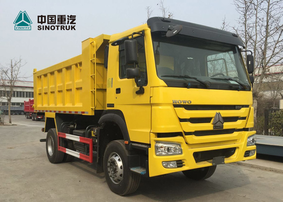Βαρέων καθηκόντων ρυμουλκά 4x2 6 φορτηγών SINOTRUK HOWO 266hp μίνι φορτηγό απορρίψεων ροδών