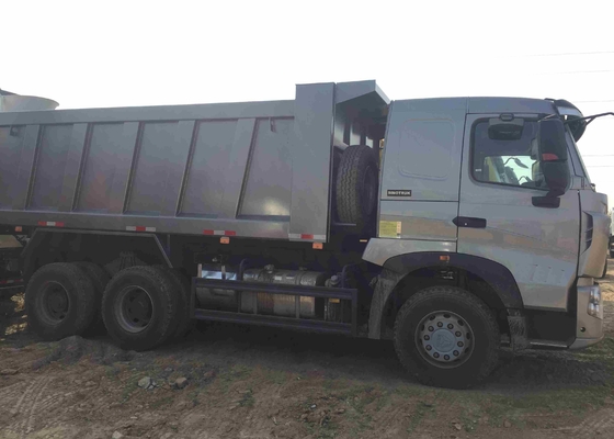 8X4 371HP βαρύ φορτηγό απορρίψεων προδιαγραφών 60 τόνου με 12 ρόδες, εξουσιοδότηση 1 έτους