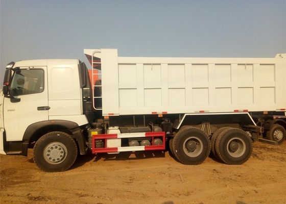 6x4 10 βαρέων καθηκόντων καμπίνα ικανότητας Hw76 Sinotruk Howo7 20M3 φορτηγών απορρίψεων ροδών