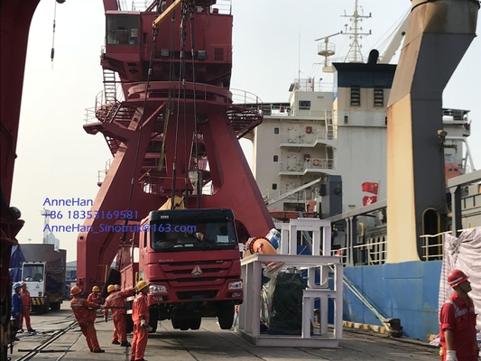 HOWO 6x4 10 τόνος που διπλώνει τον τοποθετημένο φορτηγό γερανό βραχιόνων