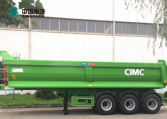 CIMC 3 αξόνων 40CBM του U μορφής οπίσθια απορρίψεων ζωή υπηρεσιών ρυμουλκών/ρυμουλκών ακρών μακριά