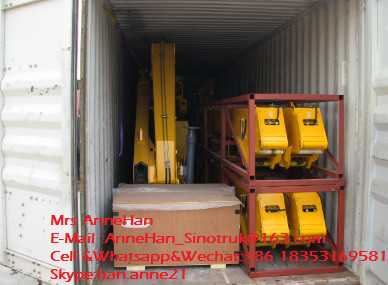 8T - 10T SQ8SK3Q Xcmg ευθύς βραχιόνων γερανός βραχιόνων γερανών τοποθετημένος φορτηγό συμπτύσσοντας