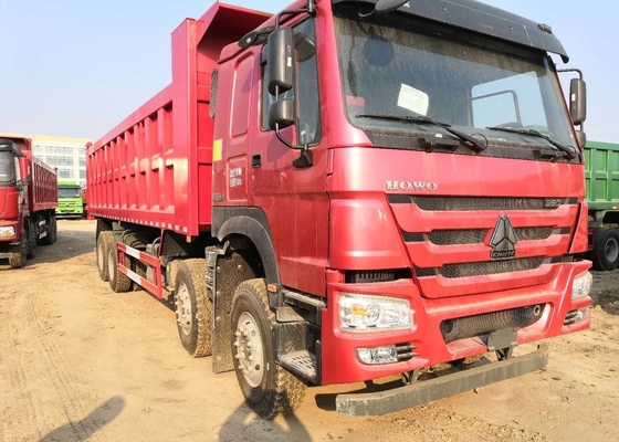 Βαρέων καθηκόντων 6x4 εξοπλισμός φορτηγών απορρίψεων HOWO με το διεθνές φορτηγό απορρίψεων κόκκινου χρώματος 371hp