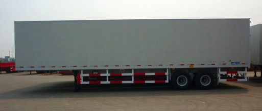 2 βαρέων καθηκόντων ημι Trailers Semi Van Trailer 13000kg ικανότητα φόρτωσης αξόνων