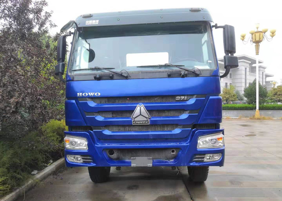 Μπλε χρώμα 371 HP HOWO τρακτέρ επικεφαλής μετακινούμενος φορτηγών φορτηγών ημι για Tansport