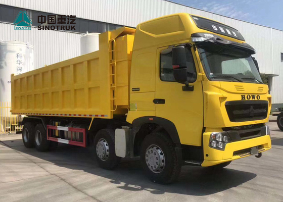 Φορτηγό απορρίψεων 420HP 8X4 29CBM T7H Sinotruk Howo κίτρινο