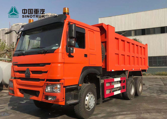 ασωλήνωτο φορτηγό απορρίψεων Sinotruk Howo 6x4 ελαστικών αυτοκινήτου 20CBM 13R22.5 για τη Γκάνα στο πορτοκάλι