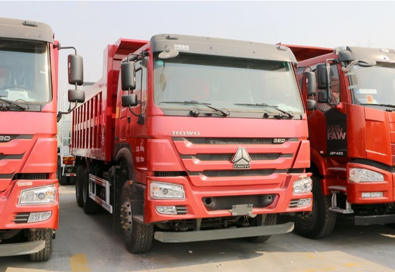 Sinotruk 6x4 10 βαρέων καθηκόντων φορτηγό απορρίψεων ροδών με την ανατροπή της πλατφόρμας σώματος