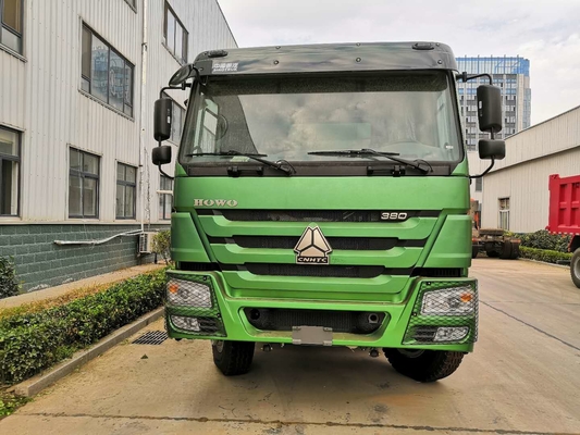 Κίτρινο χρώμα 10 Tipper φορτηγών απορρίψεων ροδών μεγάλο SINOTRUK HOWO 371HP 6X4 φορτηγό