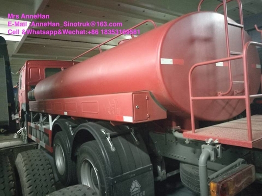Φορτηγό αριστερό Drive 6X4 δεξαμενών υψηλού νερού Sinotruk Howo7 4000 γαλονιού