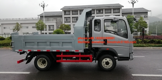 5T νέο ελαφρύ φορτηγό εκπομπής Sinotruk Homan 4x2 6tires Euro3 φορτηγών απορρίψεων stander