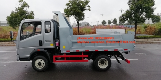 5T νέο ελαφρύ φορτηγό εκπομπής Sinotruk Homan 4x2 6tires Euro3 φορτηγών απορρίψεων stander