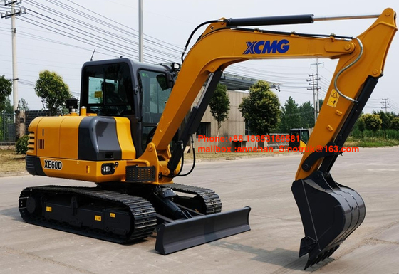 XE60D ο ελαφρύς εκσκαφέας καθήκοντος, υδραυλικός εκσκαφέας αντιολισθητικών αλυσίδων με 6T λειτουργεί το βάρος