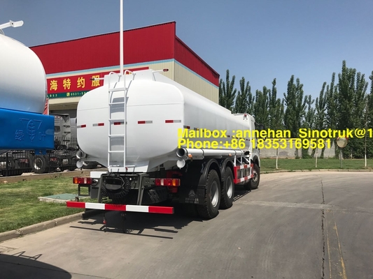 Άσπρο φορτηγό Lhd Zz1257n4347n1 δεξαμενών πετρελαίου φορτηγών 6x4 δεξαμενών καυσίμων Howo A7 Sinotruk
