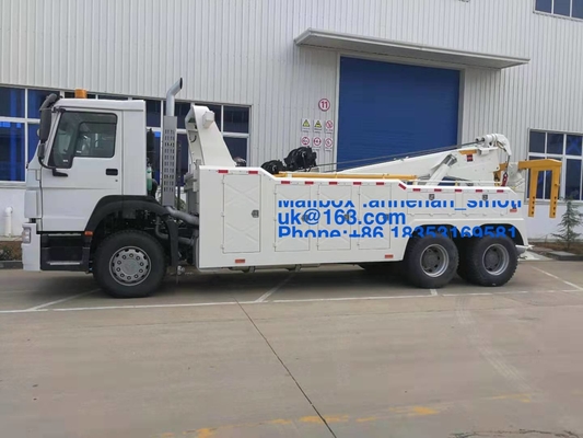 Το Lhd 10 κυλά το βαρύ ευρώ 2 φορτηγών ρυμούλκησης οδικού Wrecker φορτηγών 6*4 20t-30t φορτίου