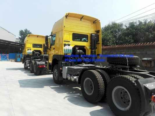 Φορτηγό LHD 10 ρόδες HW 79 υψηλό αμάξι 102 χλμ/Χ ρυμουλκών τρακτέρ Howo στεγών