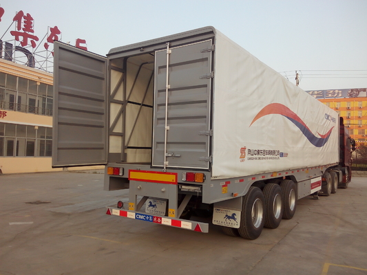 Steel Box Van Heavy-duty Semi ρυμουλκά ανώτατο ωφέλιμο φορτίο 12000*2500*3600mm 40 τόνου