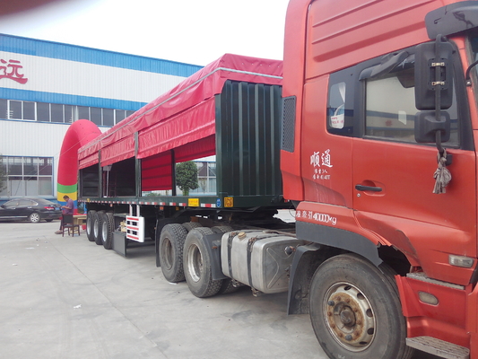 Steel Box Van Heavy-duty Semi ρυμουλκά ανώτατο ωφέλιμο φορτίο 12000*2500*3600mm 40 τόνου