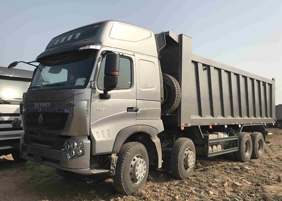 Howo A7 12 πολυασχόλων απορρίψεων ευρο- 4 420hp φορτηγών διπλό αμάξι στεγών αποθηκών υψηλό