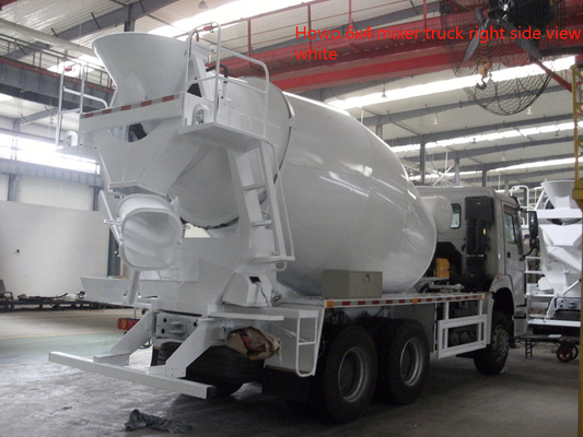 άσπρο χρώμα δεξαμενών 6x4 Lhd συγκεκριμένων αναμικτών 336hp Sinotruk Howo7 10m3 8m3