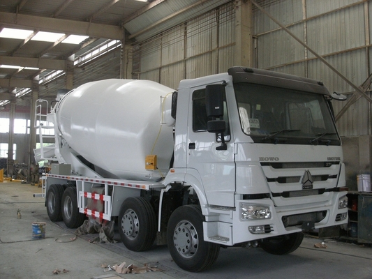 άσπρο χρώμα δεξαμενών 6x4 Lhd συγκεκριμένων αναμικτών 336hp Sinotruk Howo7 10m3 8m3