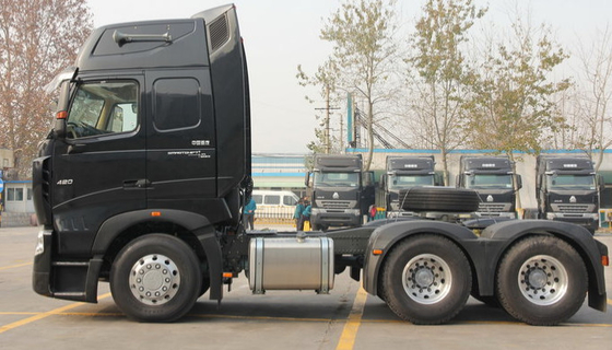 336hp ευρο- 3 φορτηγό τρακτέρ Howo A7 Howo στο άσπρο χρώμα ISO που περνούν