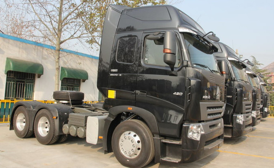 336hp ευρο- 3 φορτηγό τρακτέρ Howo A7 Howo στο άσπρο χρώμα ISO που περνούν