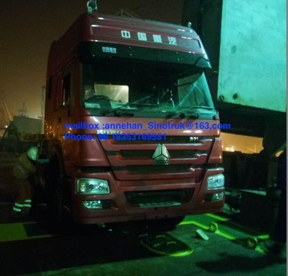Hw79 φορτηγό 3 τρακτέρ Sinotruk Howo7 καμπινών δεξί Drive κοιμώμεών 6x4 371hp